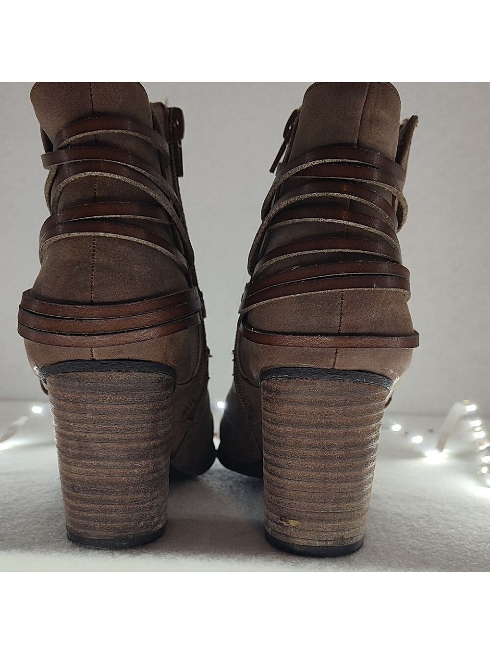 Madden Girl Tan Ankle Booties - Picture 4 of 10